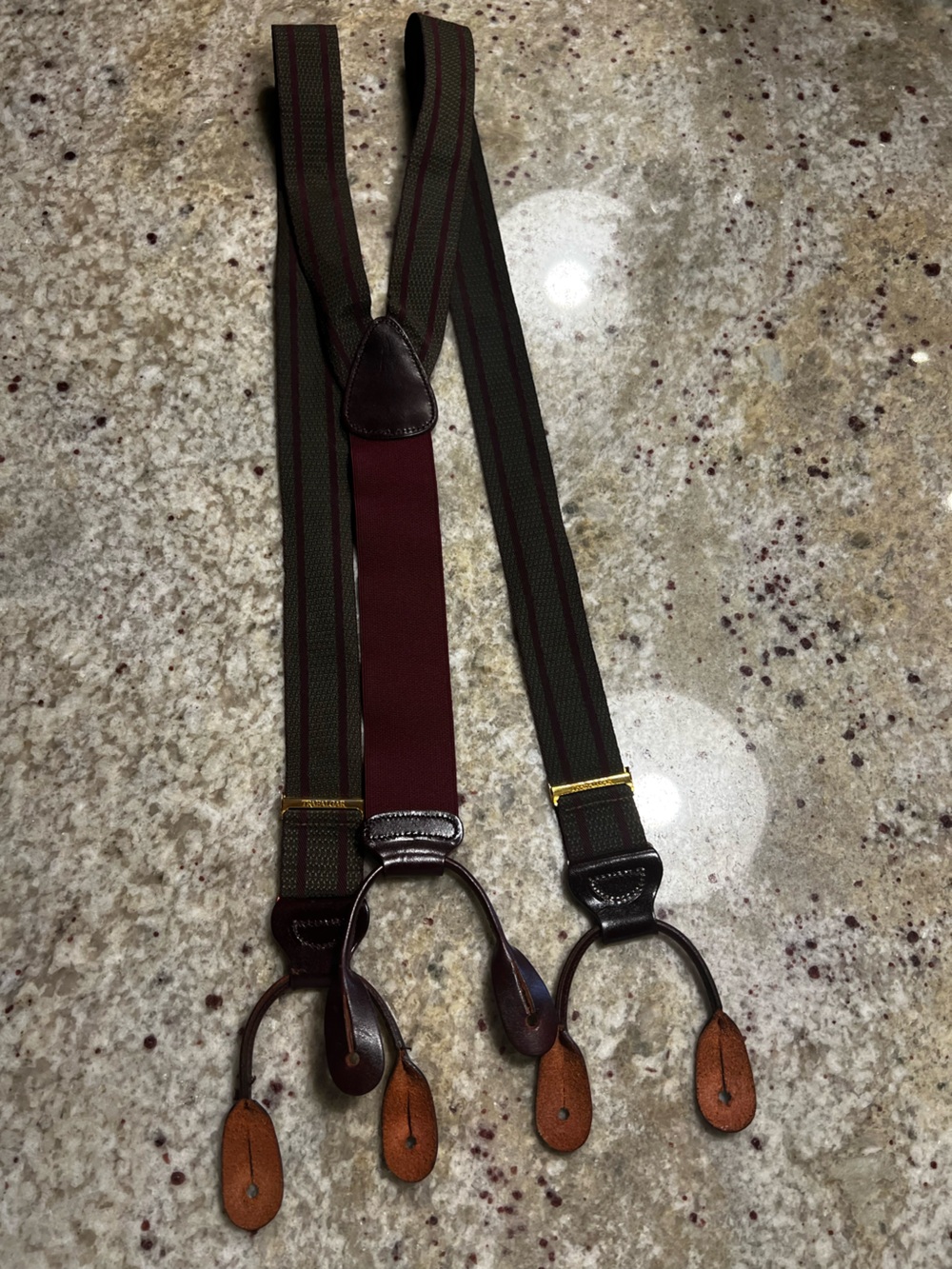 Trafalgar Green and Brown Suspenders